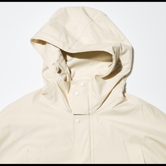 UNIQLO U x LEMAIRE Utility Hooded Coat Natural Off-White Unisex Oversized - Picture 5 of 13